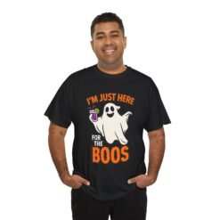 I'm Just Here for the Boos - Unisex T-Shirt – Spooky Spirits - Image 7