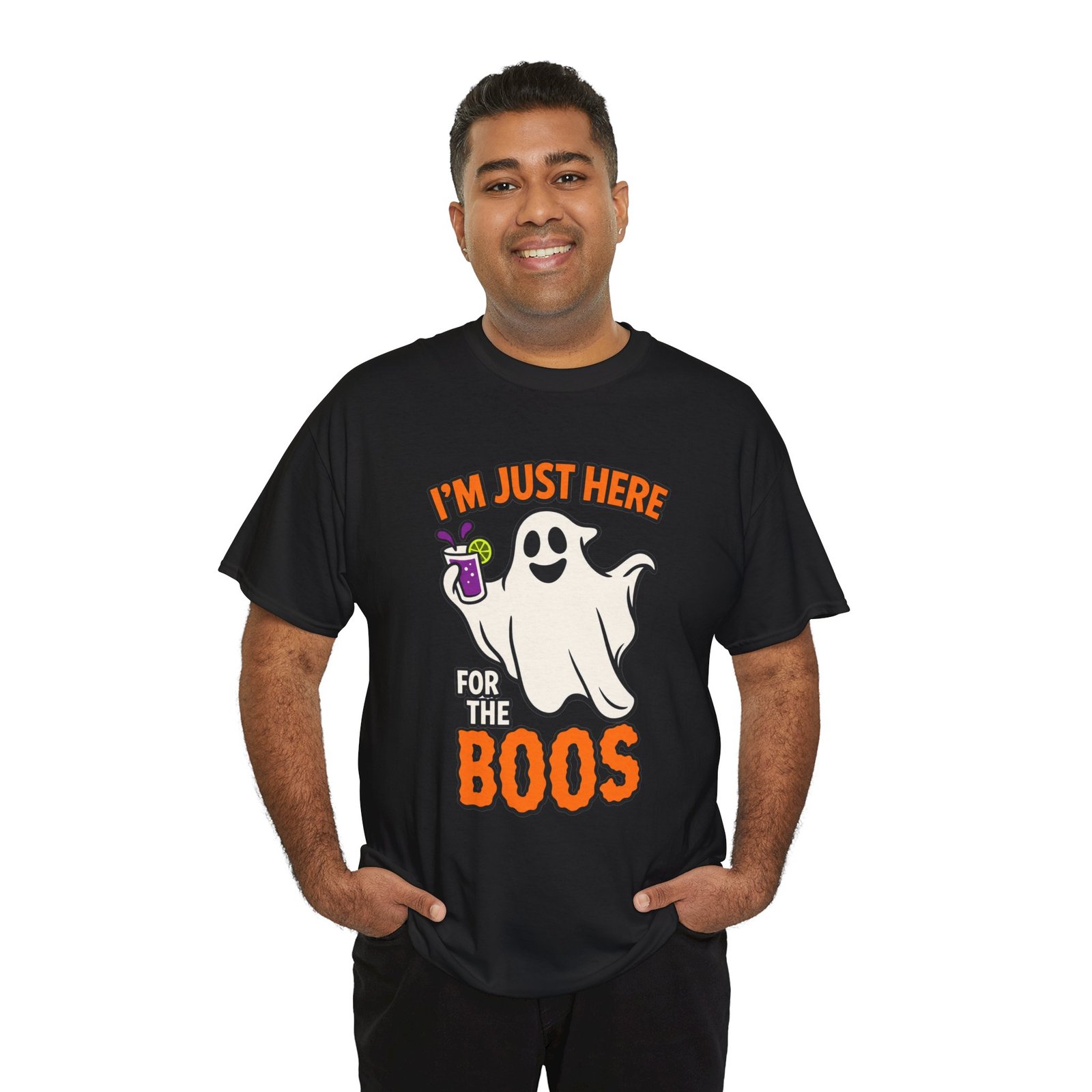I'm Just Here for the Boos - Unisex T-Shirt – Spooky Spirits - Image 7