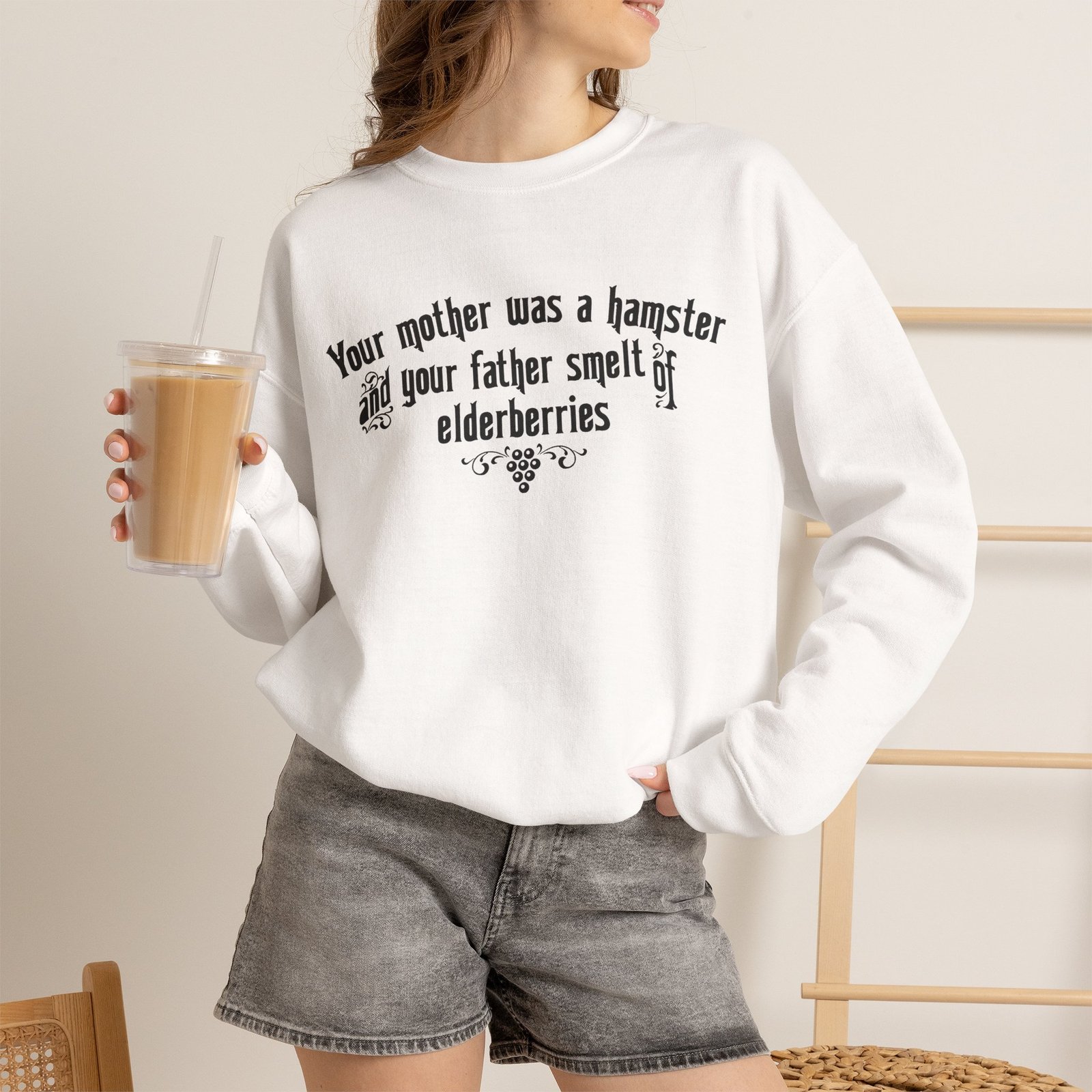 Your Mother Was a Hamster - Unisex Sweatshirt – Medieval Insults Never Felt So Cozy - Image 11