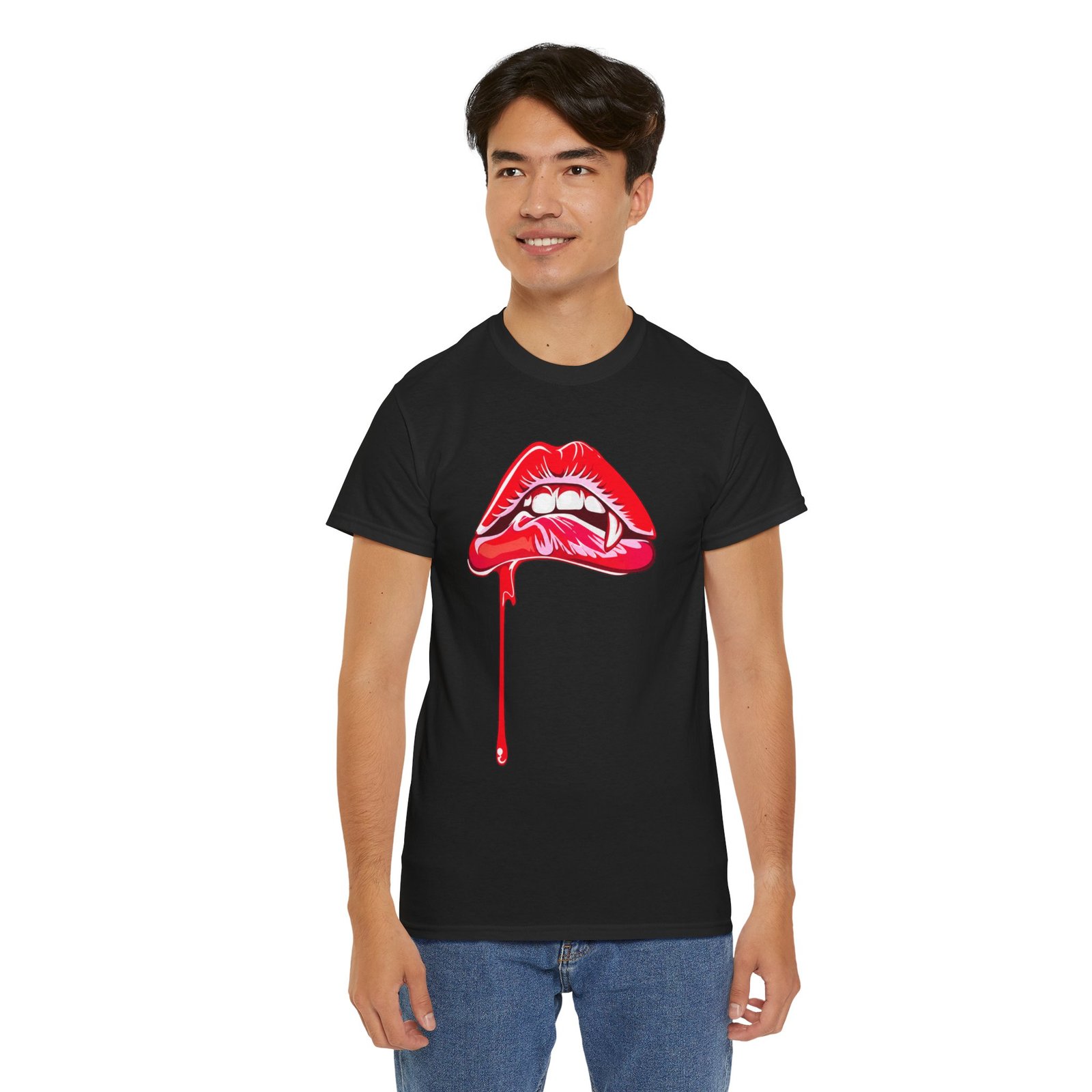 Vampire Lip Bite - Unisex T-Shirt – Sink Into Style - Image 7