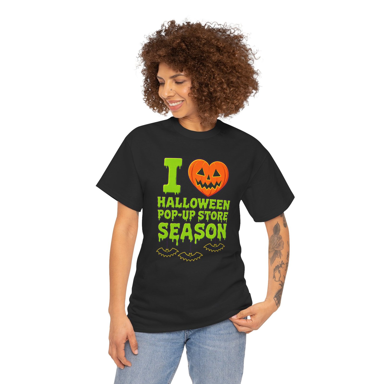 I Love Halloween Pop-Up Store Season - Unisex T-Shirt - Image 4