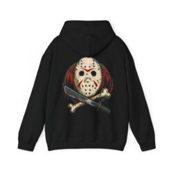 Camp Slasher - Unisex Hoodie – Jason’s Jolly Roger Edition - Image 3