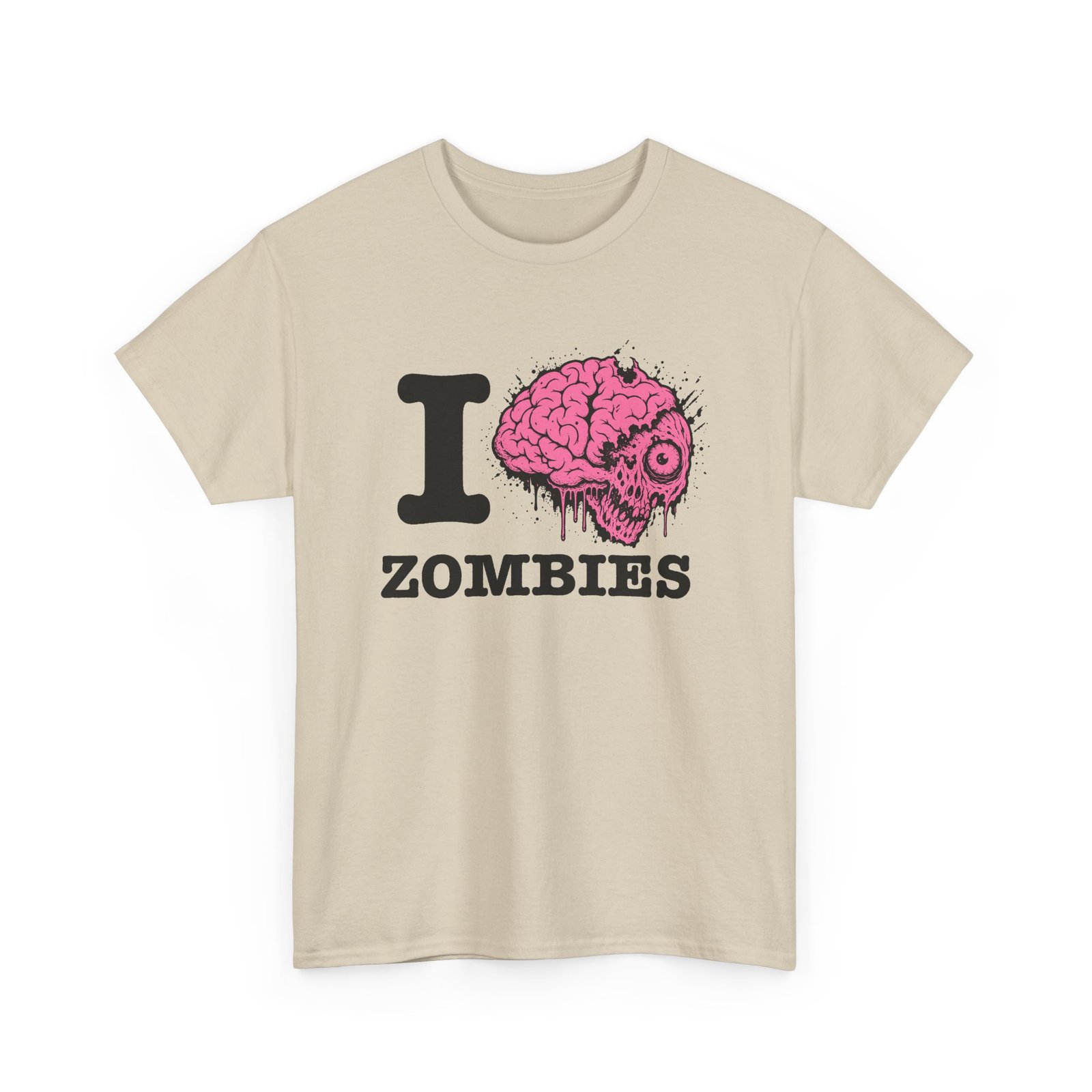 I Love Zombies - Unisex T-Shirt – Brains Are the Way to the Heart - Image 12