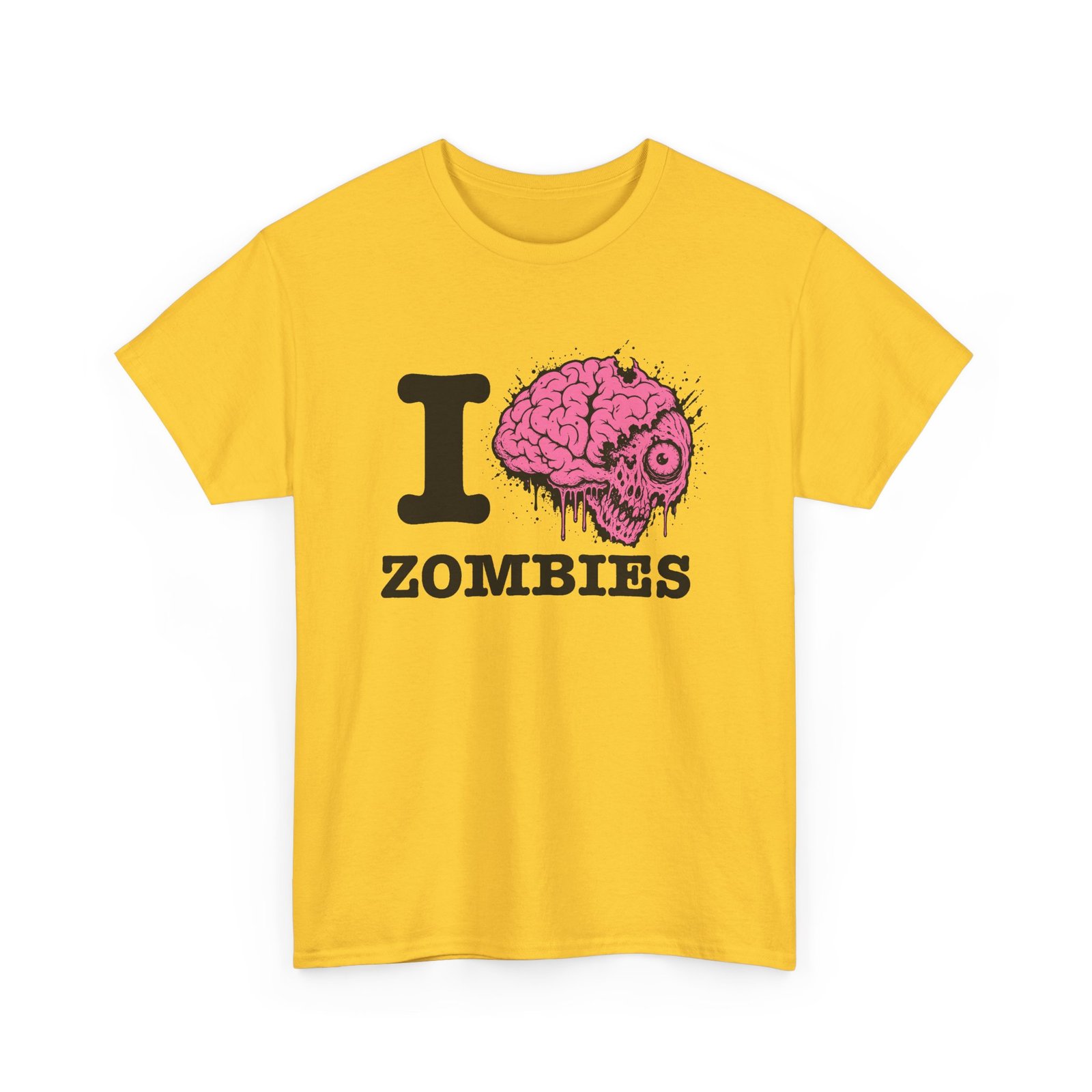 I Love Zombies - Unisex T-Shirt – Brains Are the Way to the Heart - Image 14