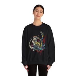 👶👽 Dancing Baby Xenomorph Unisex Sweatshirt – Alien Moves, Earthly Comfort - Image 4