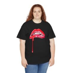 Vampire Lip Bite - Unisex T-Shirt – Sink Into Style - Image 6