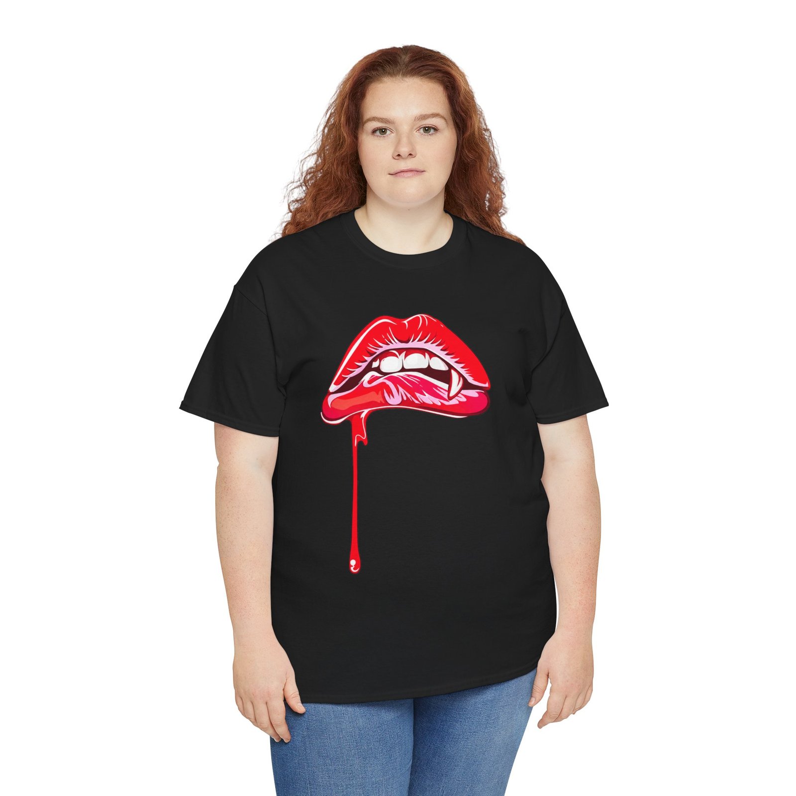 Vampire Lip Bite - Unisex T-Shirt – Sink Into Style - Image 6