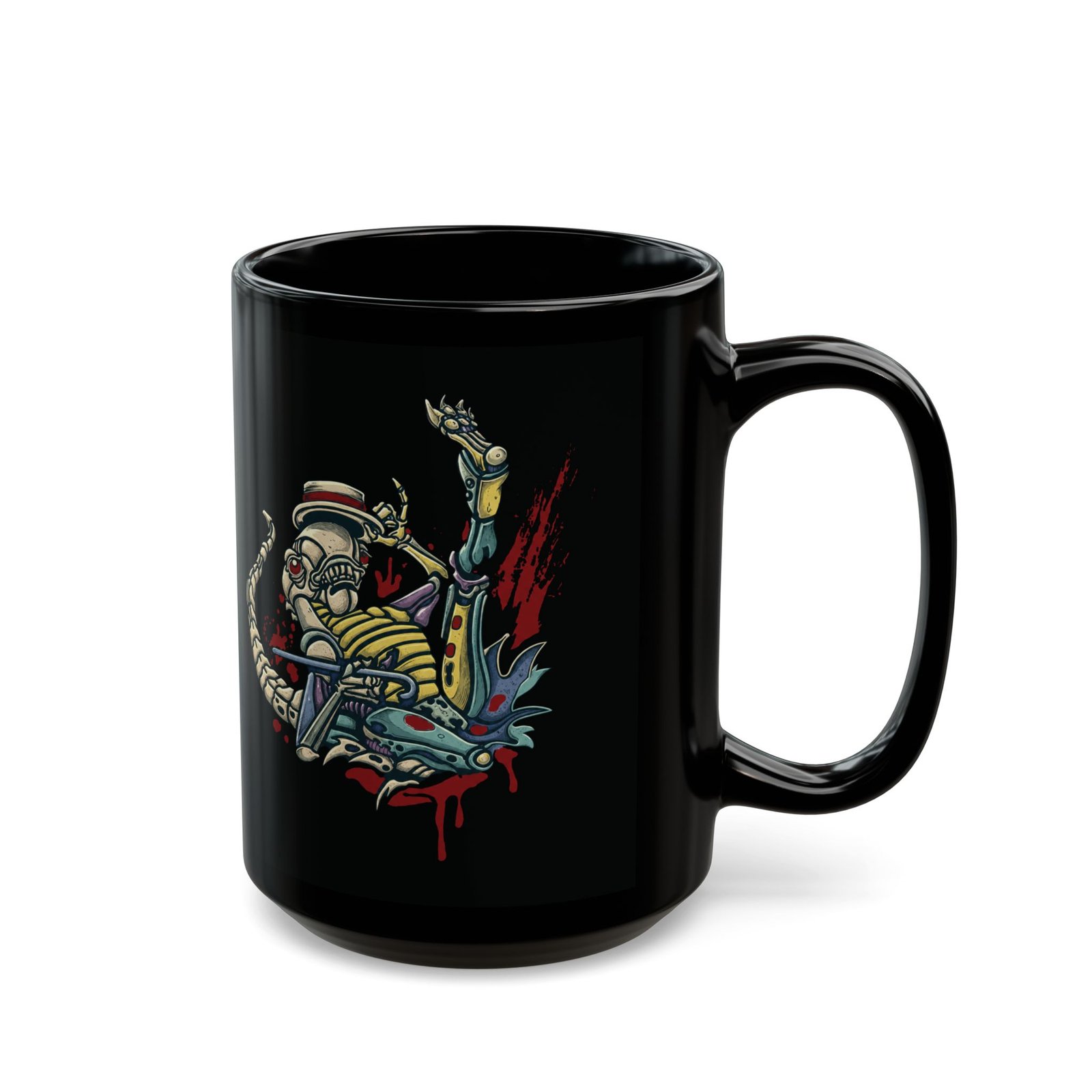 Dancing Baby Xenomorph - Black Mug - Image 9