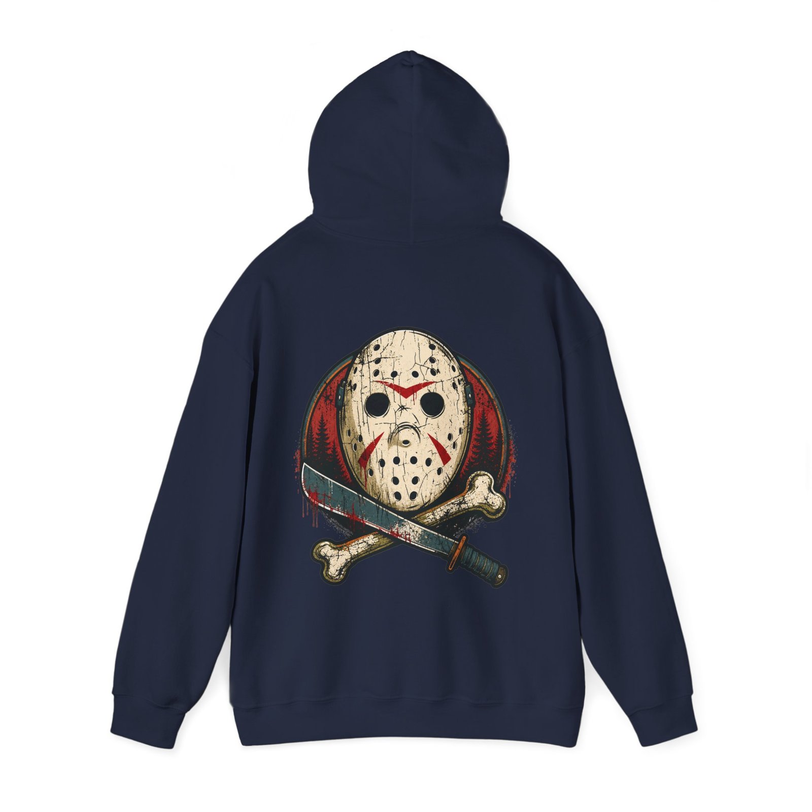 Camp Slasher - Unisex Hoodie – Jason’s Jolly Roger Edition - Image 13