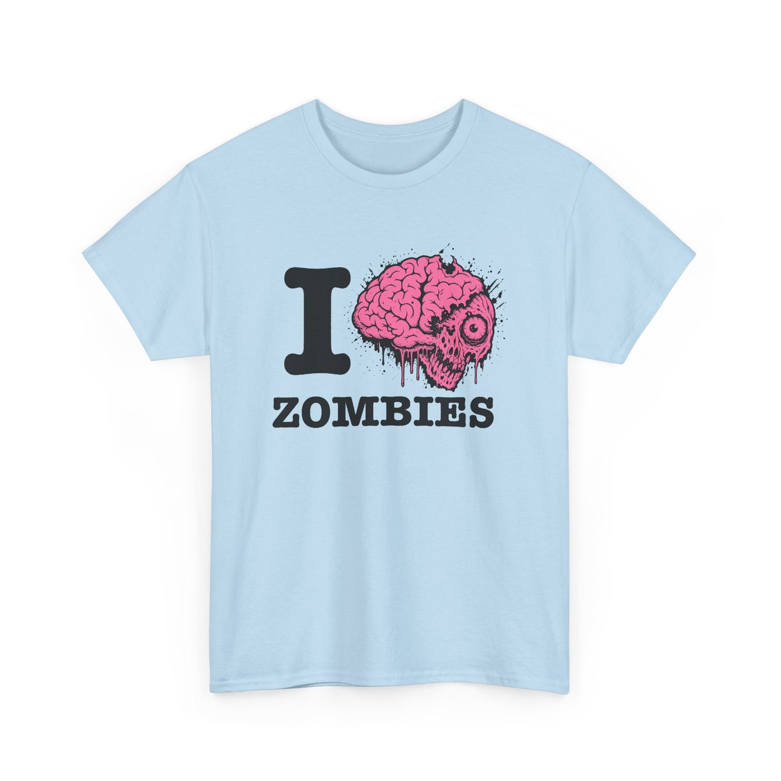 I Love Zombies - Unisex T-Shirt – Brains Are the Way to the Heart - Image 16