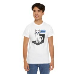 Cat Sits On Laptop – Unisex T-Shirt – Your Laptop Has a New Owner - Image 6
