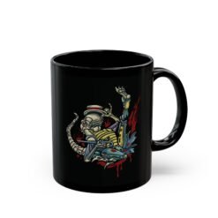 👶👽 Dancing Baby Xenomorph Black Mug – Sip with a Side of Strange