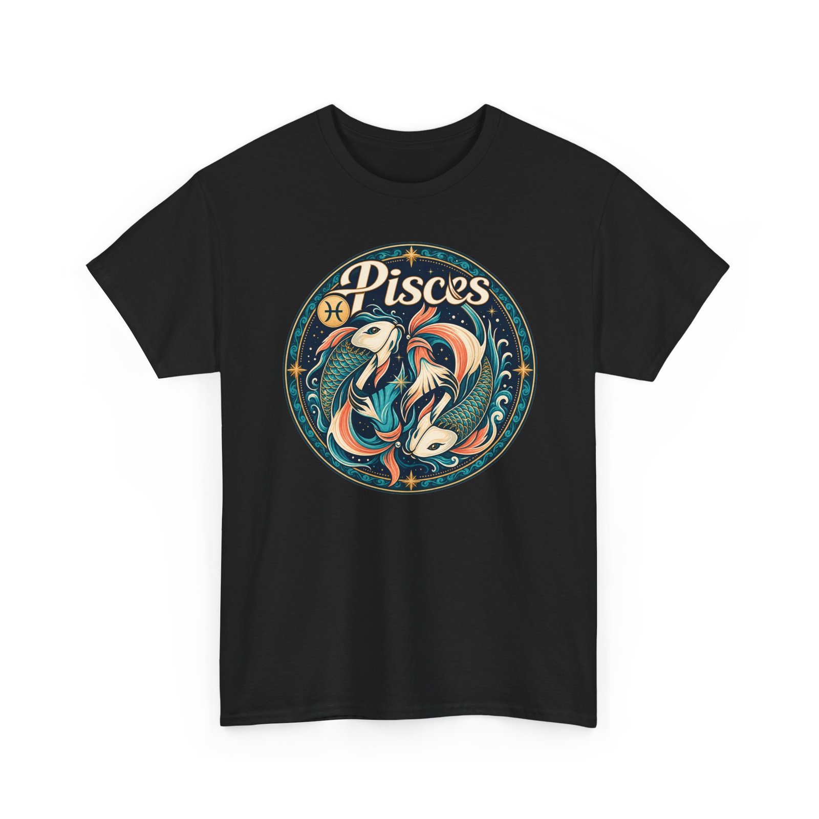 Pisces Zodiac - Unisex T-Shirt – Dream Deep, Flow Freely - Image 12