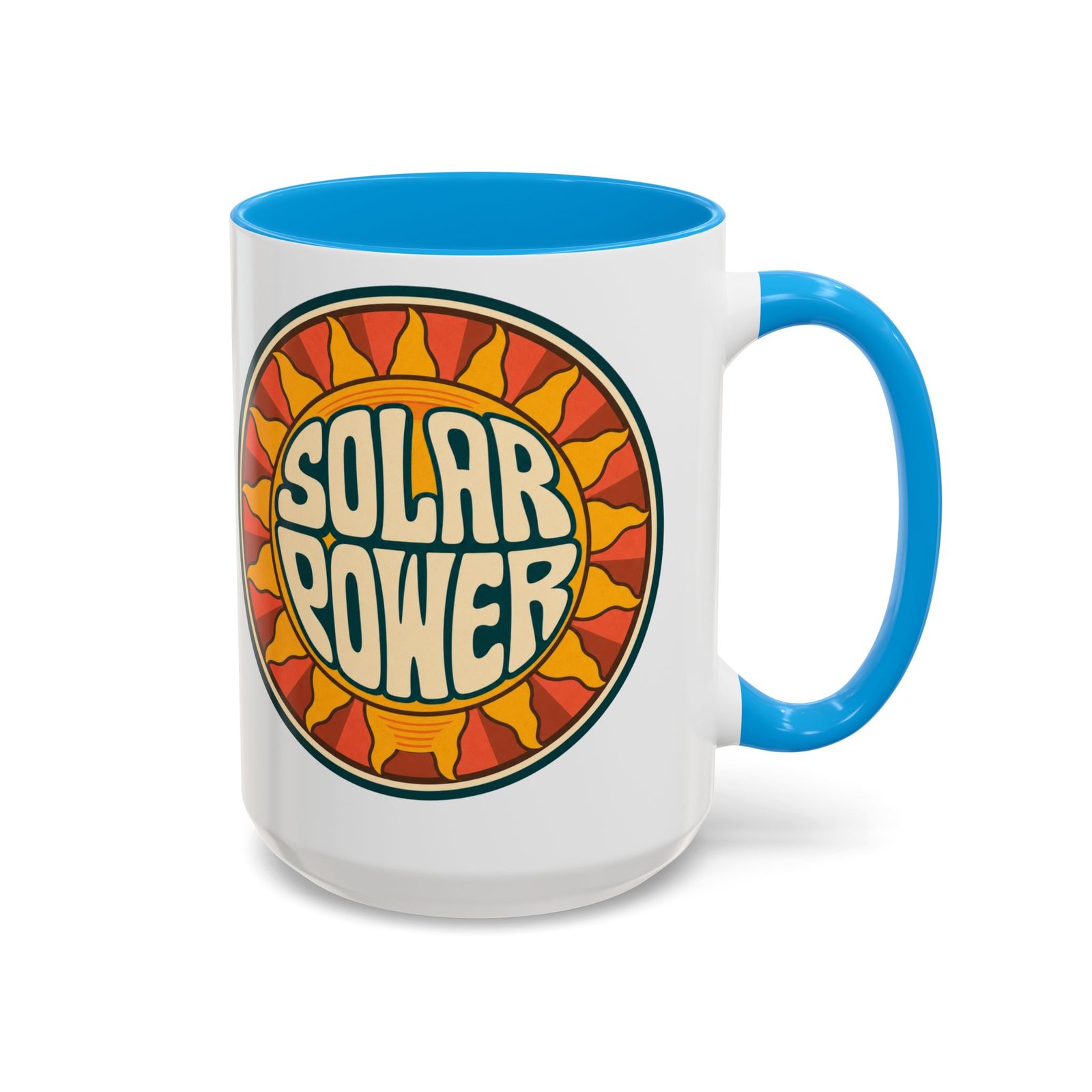 Solar Power – Color Accent Mug – Renewable Morning Energy - Image 33