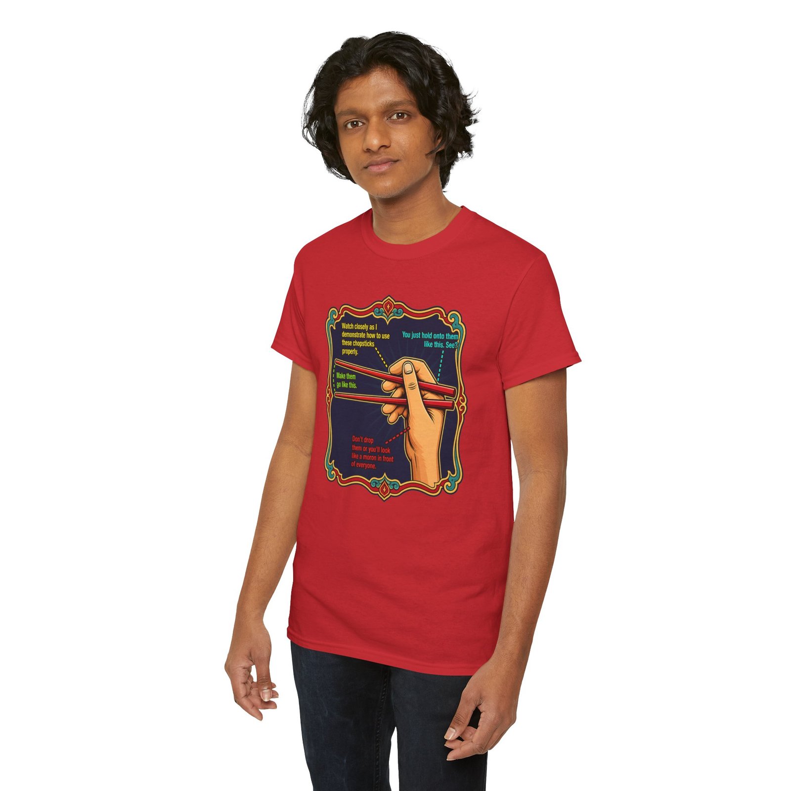 Chopsticks 101 – Unisex T-Shirt – Master the Art, One Bite at a Time - Image 7