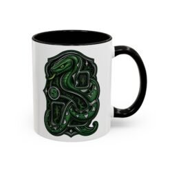 Alternative view of House of Snake – Accent Color Mug – Wizarding School Ambition in Every Sip