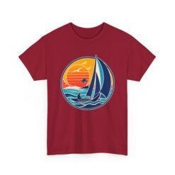 Retro Sail and Sun - Unisex T-Shirt – Vintage Sailboat, Nautical - Coastal - Image 21
