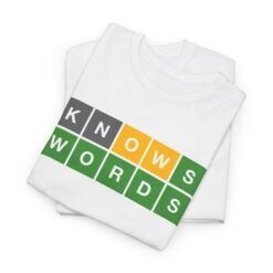 KNOWS WORDS - Unisex T-Shirt – Funny Word Puzzle, Vocabulary and Word Nerd - Image 10