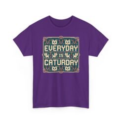 Everyday Is Caturday – Unisex T-Shirt – Feline Festive Vibes - Image 28