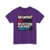 Am I Perfect? No. Am I Trying to Do Better? Also No. – Unisex T-Shirt