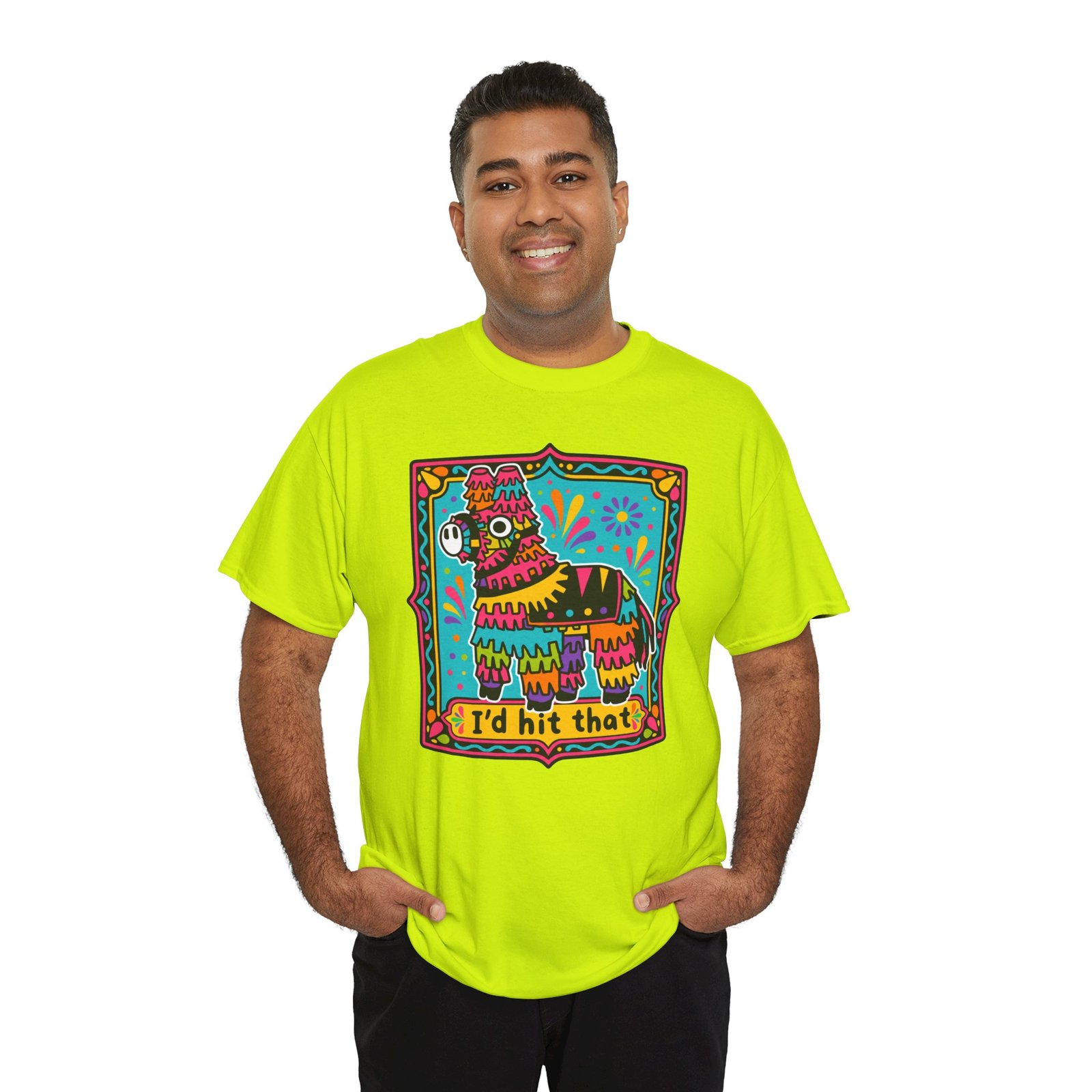 I’d Hit That – Unisex Funny Llama Piñata T-Shirt - Image 11