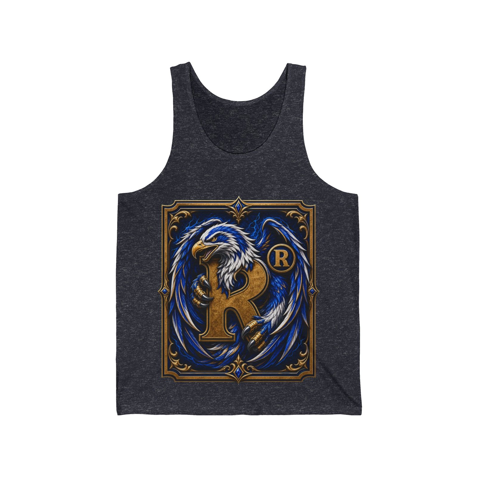 House of Eagle – Unisex Jersey Tank Top – Cool Wizarding School Style for Clever Minds - Image 12