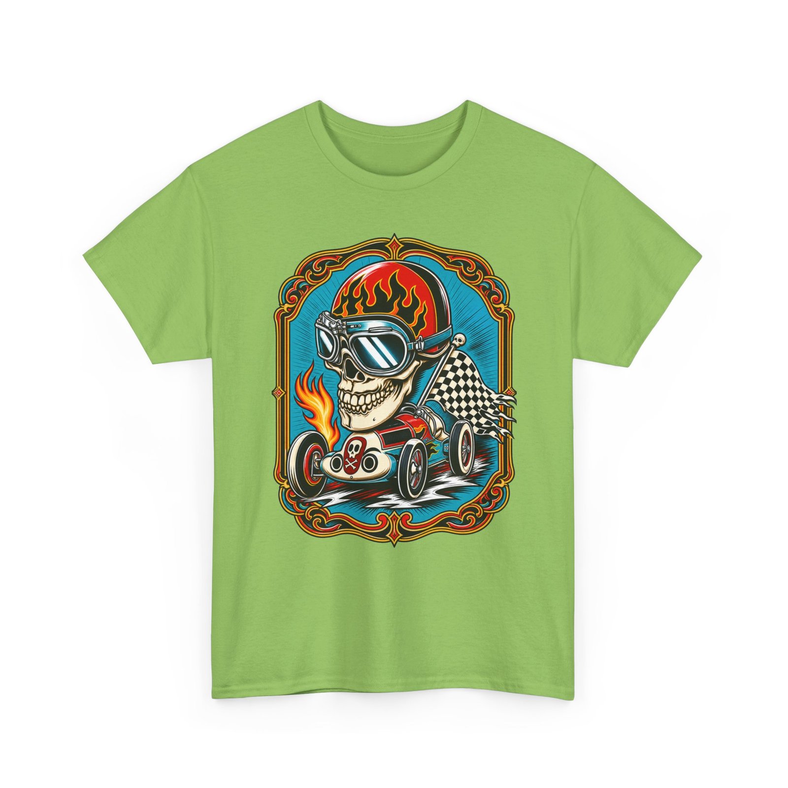 Death Race Skull – Unisex T-Shirt – Full Throttle to the Finish - Image 20