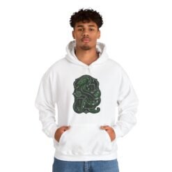 Alternative view of House of Snake – Unisex Heavy Blend Hoodie – Cozy Wizarding School Ambition