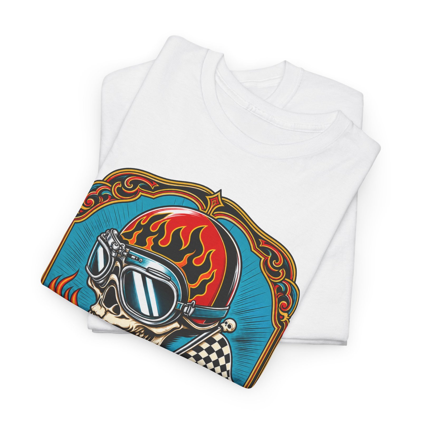Death Race Skull – Unisex T-Shirt – Full Throttle to the Finish - Image 10