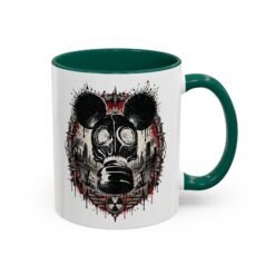 Gas Mask Mouse - Color Accent Mug – Sip with a Side of Strange - Image 9