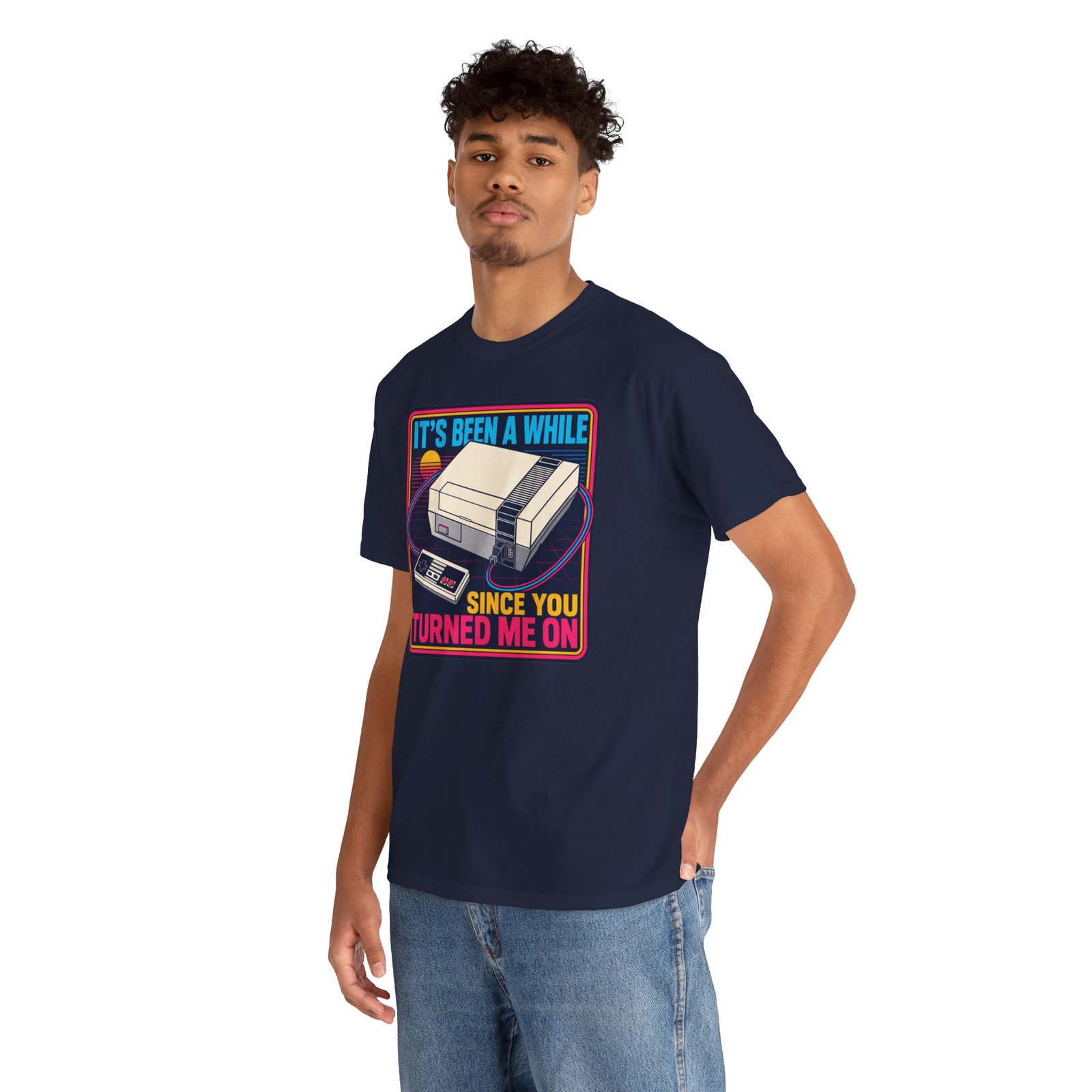 It’s Been a While Since You Turned Me On – Unisex T-Shirt – Retro Gamer Humor - Image 8