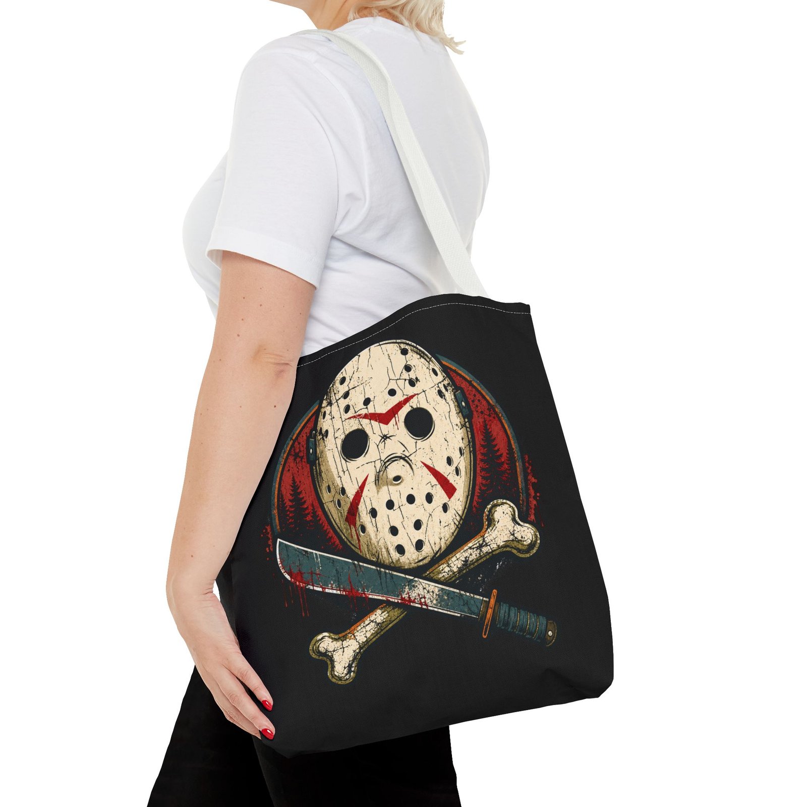 Jason Voorhees Jolly Roger - Tote Bag – Friday the 13th Horror - Image 32
