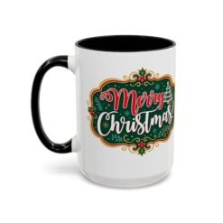 Merry Christmas - Color Accent Mug – Sip the Season in Style - Image 10
