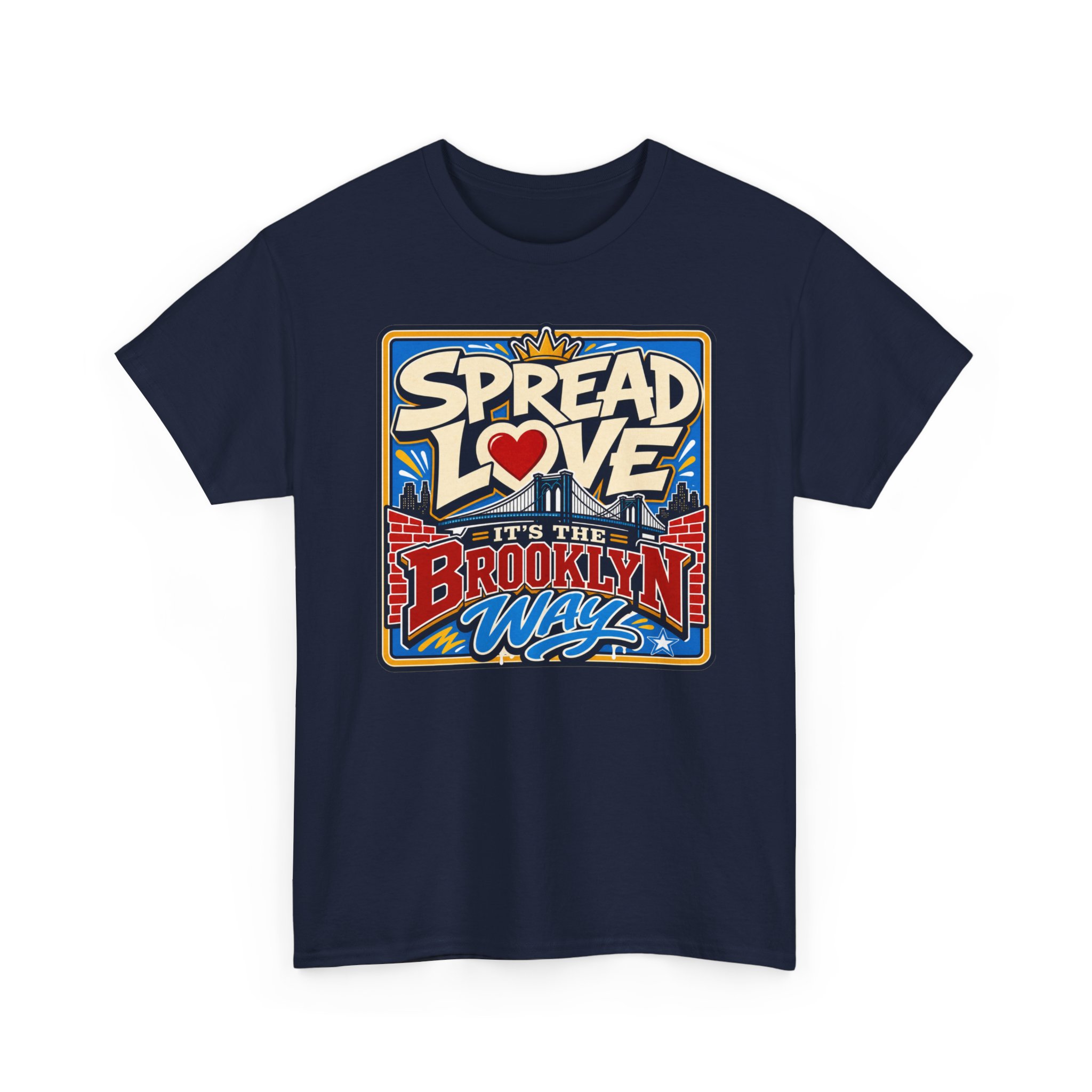 Spread the Love the Brooklyn Way – Unisex T-Shirt – Brooklyn Street Art Style - Image 13