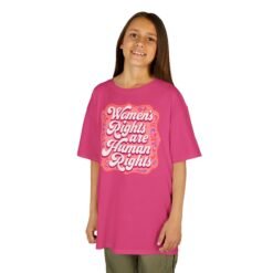 Women’s Rights Are Human Rights – Kids T-Shirt – Raising Voices Early - Image 3