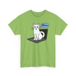 Cat Sits on Laptop - Unisex T-Shirt – Funny Work From Home - Image 21