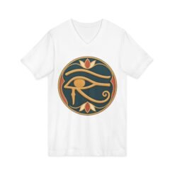 Eye of Horus - Unisex V-Neck T-Shirt – Ancient Symbol, Modern Edge - Image 5
