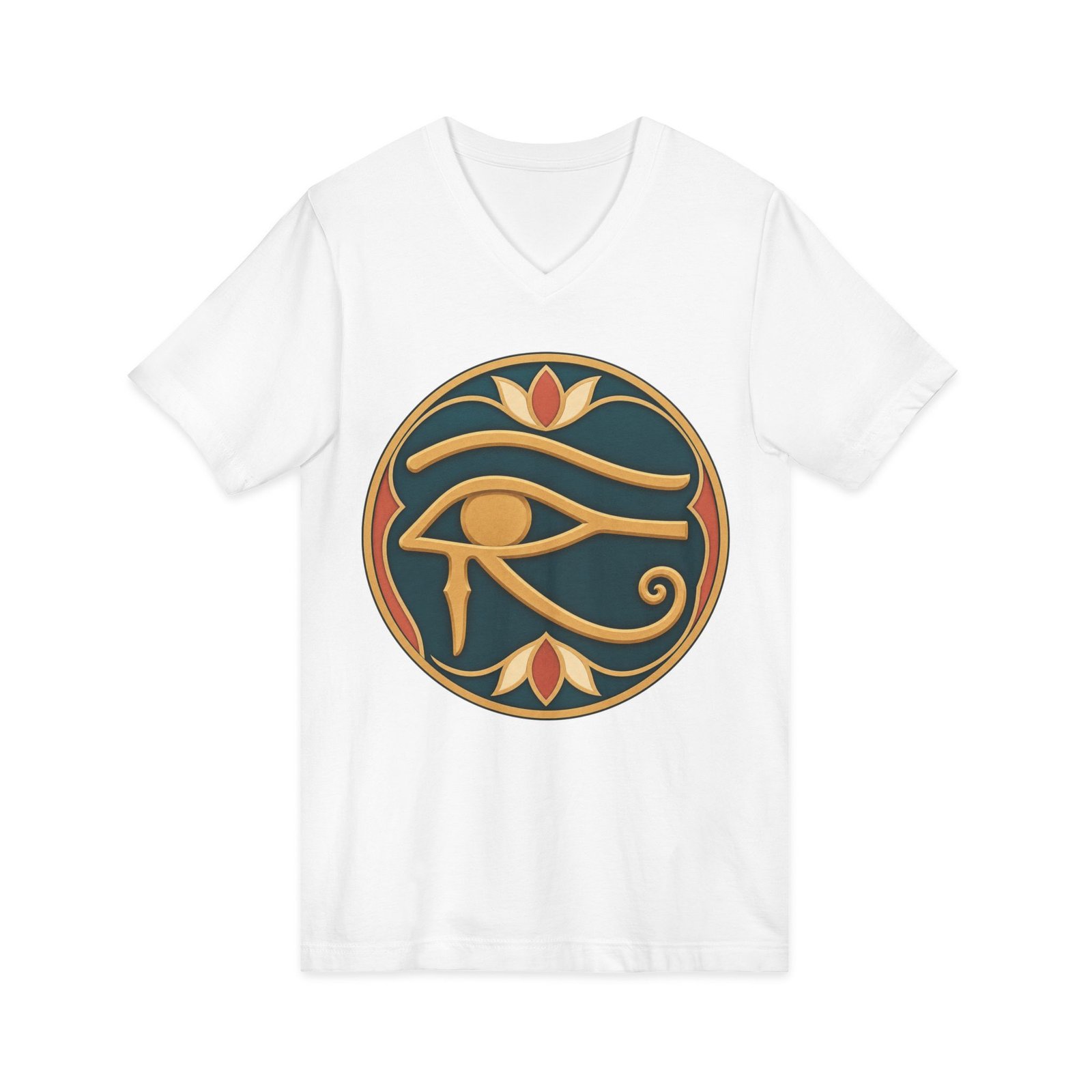 Eye of Horus - Unisex V-Neck T-Shirt – Ancient Symbol, Modern Edge - Image 5