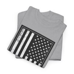 Distressed U.S. Flag – Unisex T-Shirt – Bold, Classic, American - Image 3