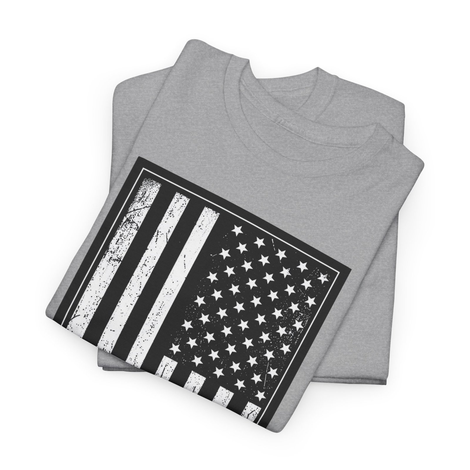 Distressed U.S. Flag – Unisex T-Shirt – Bold, Classic, American - Image 3