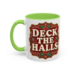 Deck the Halls – Color Accent Mug – Sip Into the Season - Image 6