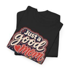 Good Mom With a Hood Playlist - Unisex T-Shirt – Sweet, Strong, and Droppin' Beats - Image 3