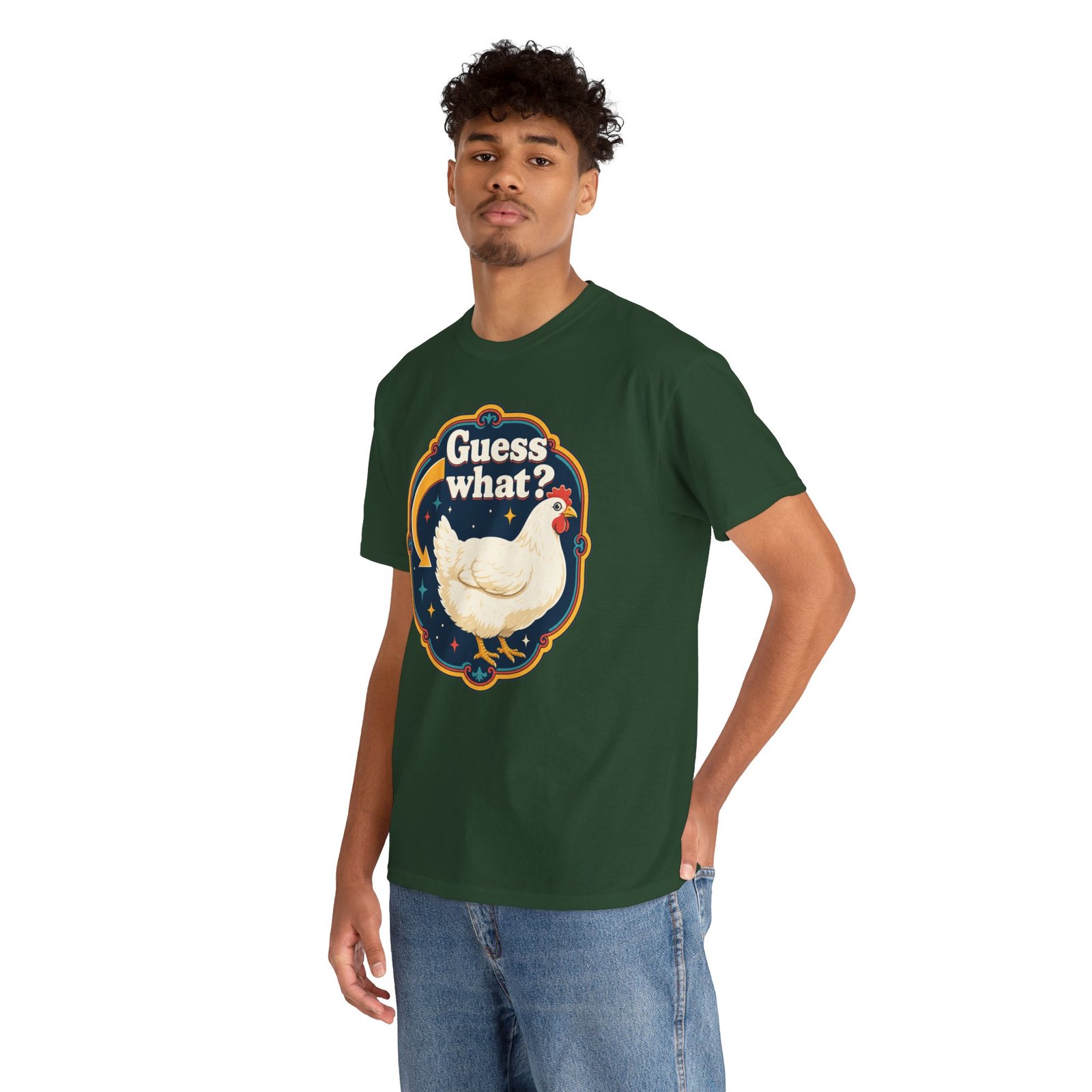 Guess What? Chicken Butt – Unisex T-Shirt – Classic Chicken Punchline - Image 8