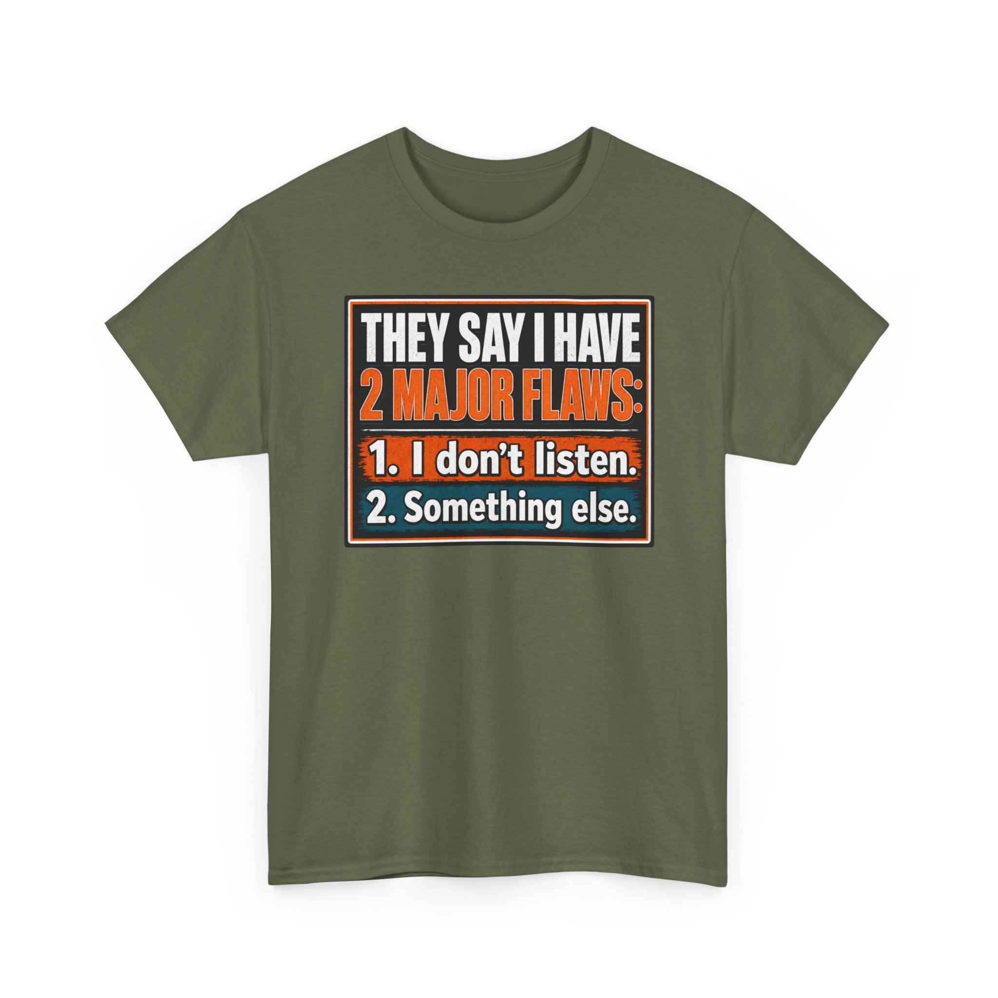 They Say I Have Two Major Flaws – Black Mug – Something About Listening - Image 12