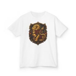 House of Lion – Kids Unisex T-Shirt – Young Wizards with Courage to Spare