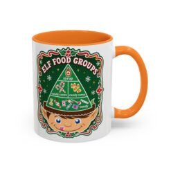 Elf Food Groups – Color Accent Mug – Sweet Sips, North Pole Style - Image 9