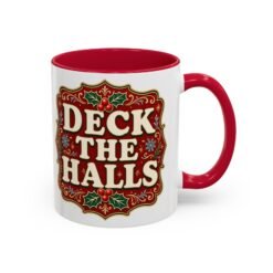 Deck the Halls – Color Accent Mug – Sip Into the Season - Image 11