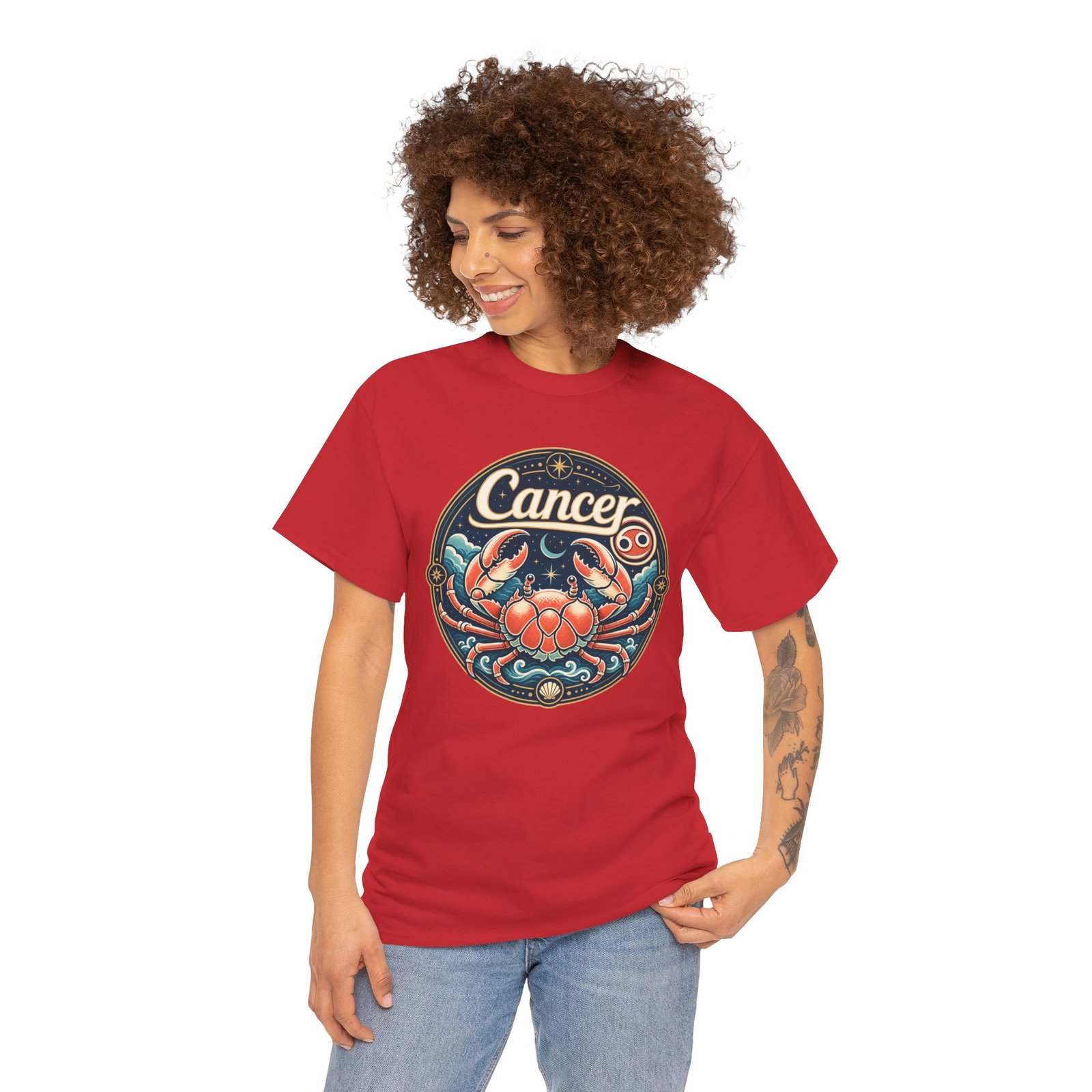 Cancer Zodiac - Unisex T-Shirt - Cosmic Crab Vibes - Image 5