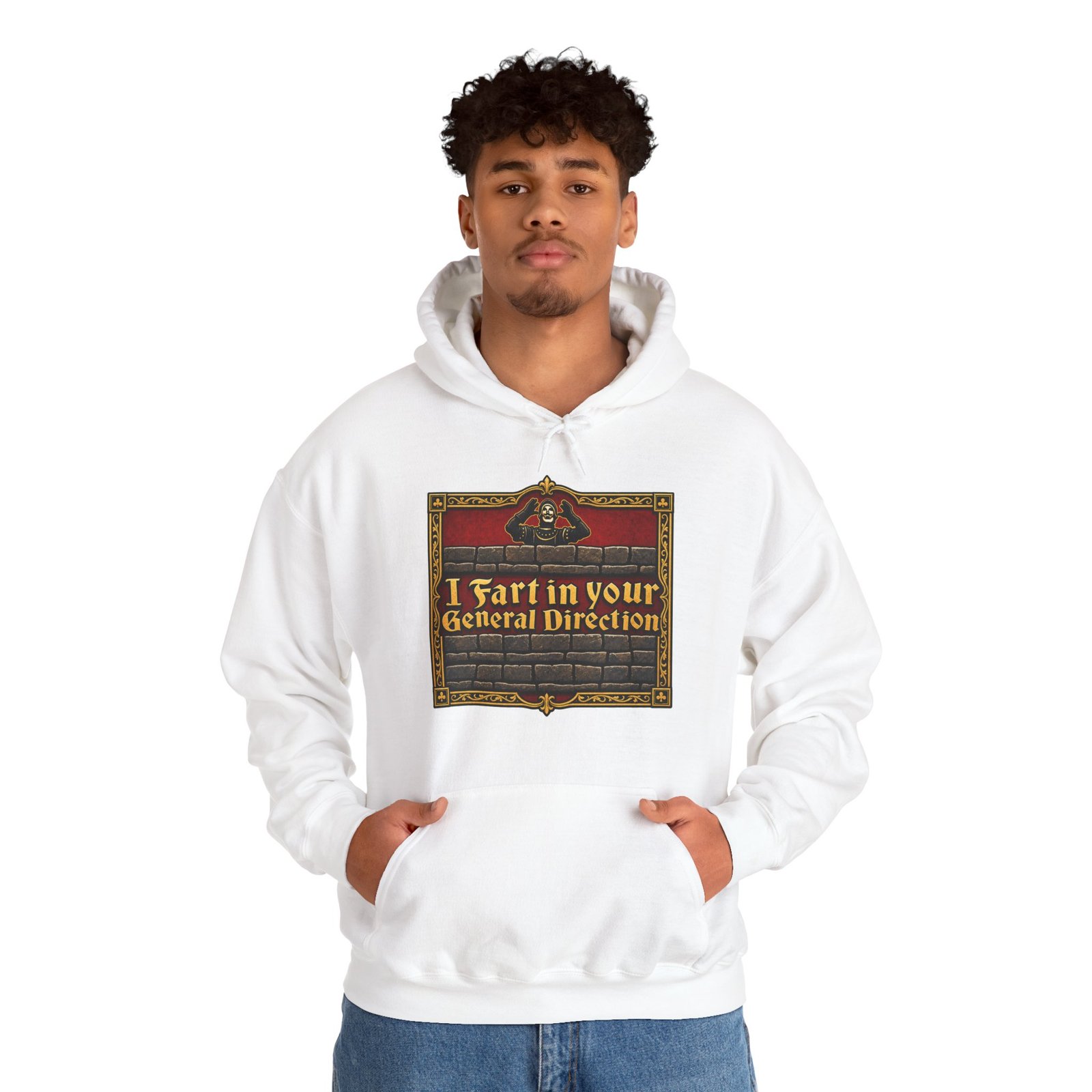 I Fart in Your General Direction - Unisex Hoodie – Monty Python and the Holy Grail French Taunter - Image 2