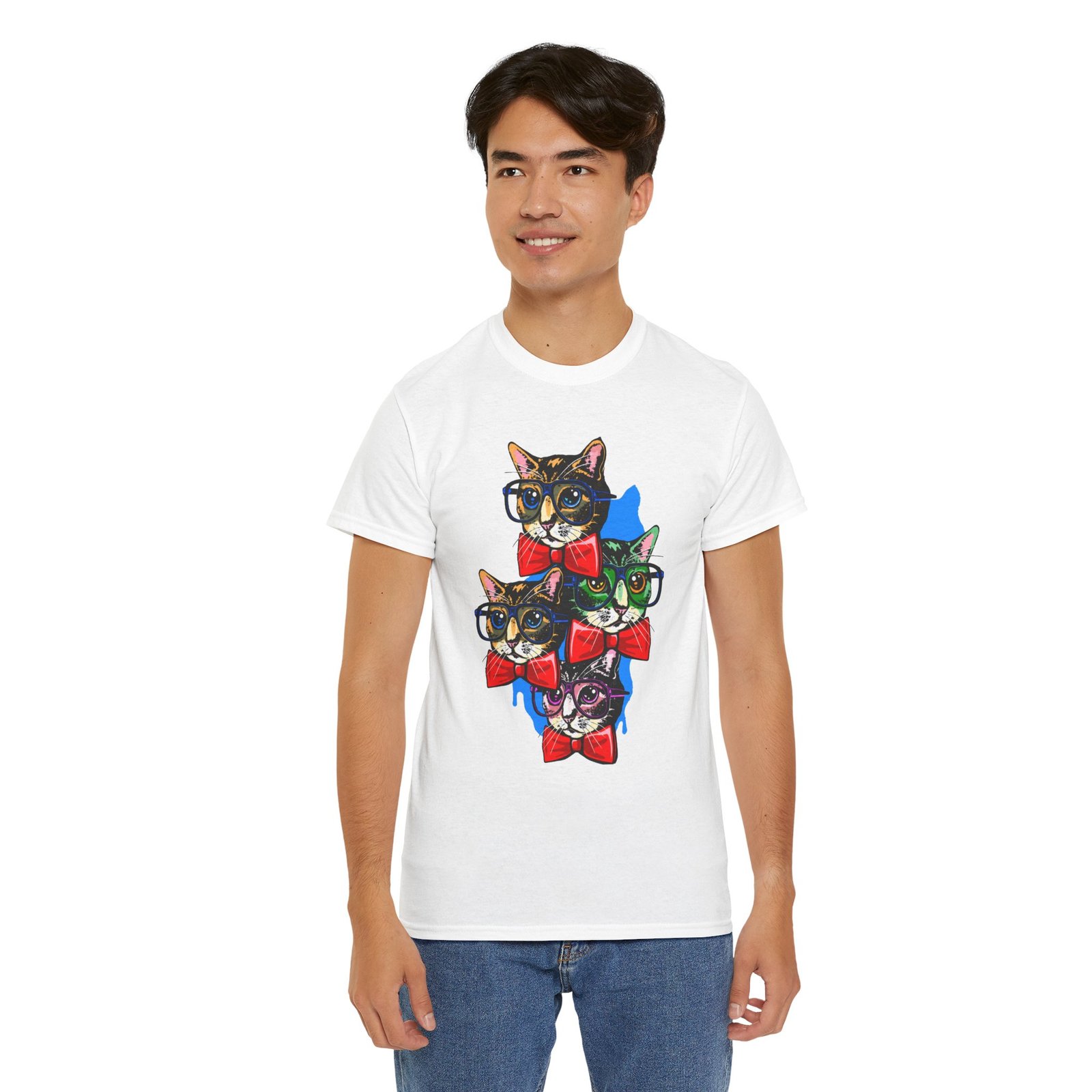 Nerdy Cat Club – Unisex T-Shirt – Highly Educated, Easily Distracted - Image 6